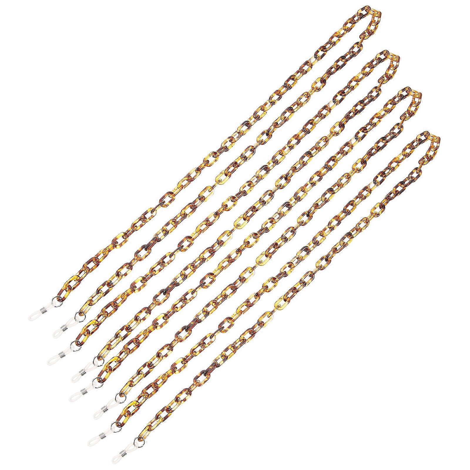 Decorative Necklace Eyeglasses Holder Strap For Kids Dining At Restaurants 72X0.6X0.1 Cm 4Pcs