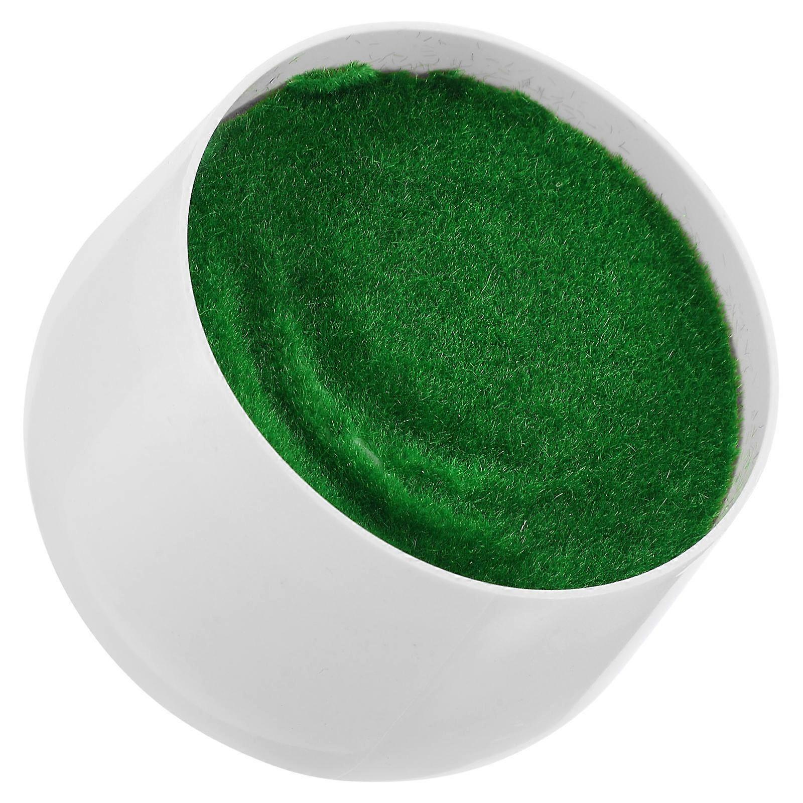 Flower Arrangement Pot with Flocking Design for DIY Projects and Storage White