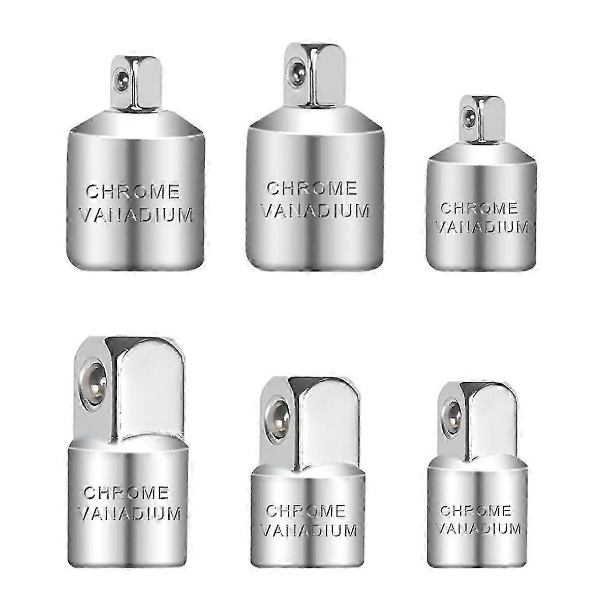 Socket Adapter, 6-Piece Adapter Set, Socket Adapter Set, Adapter Set for Ratchets,Socket Wrenches, N