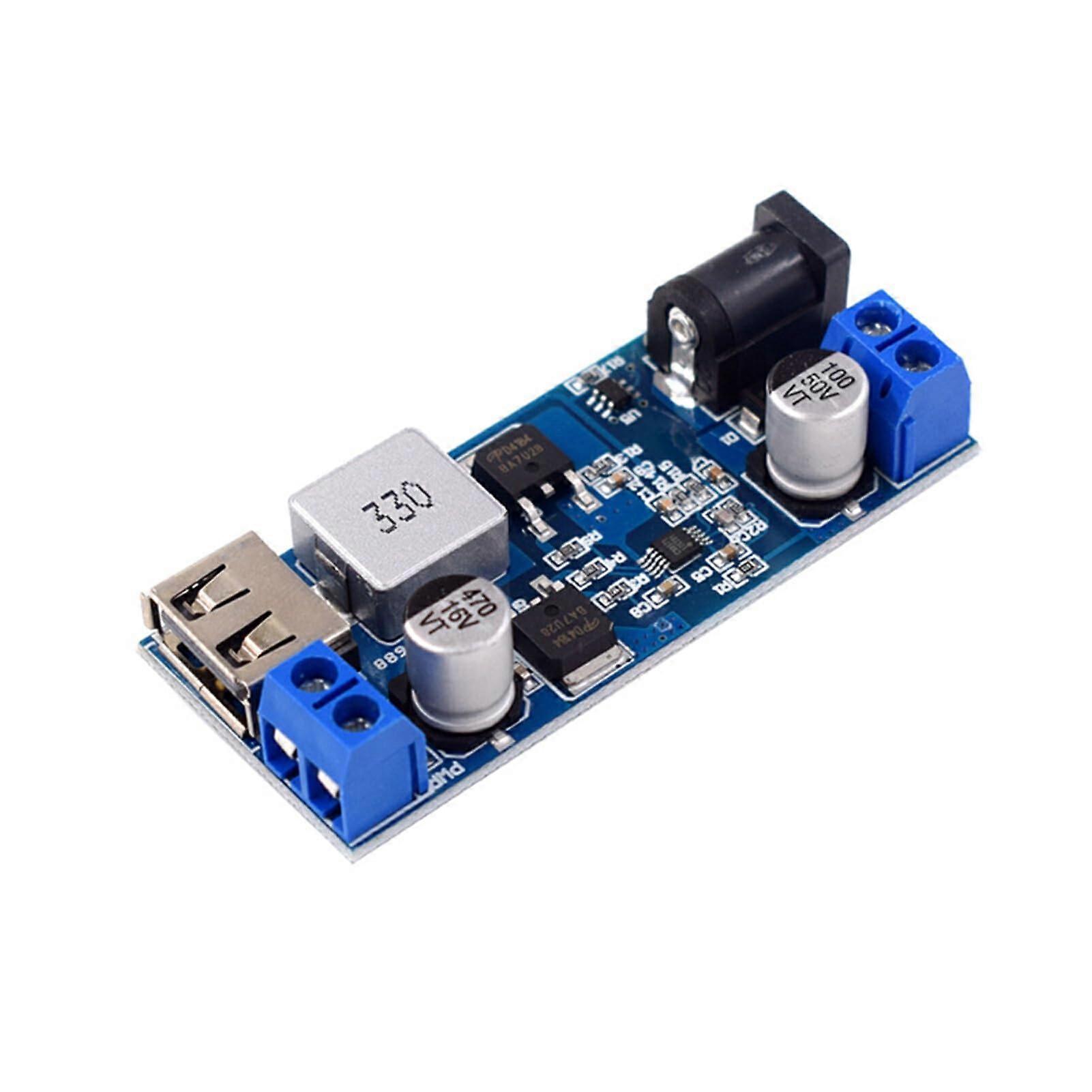 DC 5V 6A Step Down Module with Fast Charging Chip, Synchronous Rectification, Wide Voltage Range, Iron Design