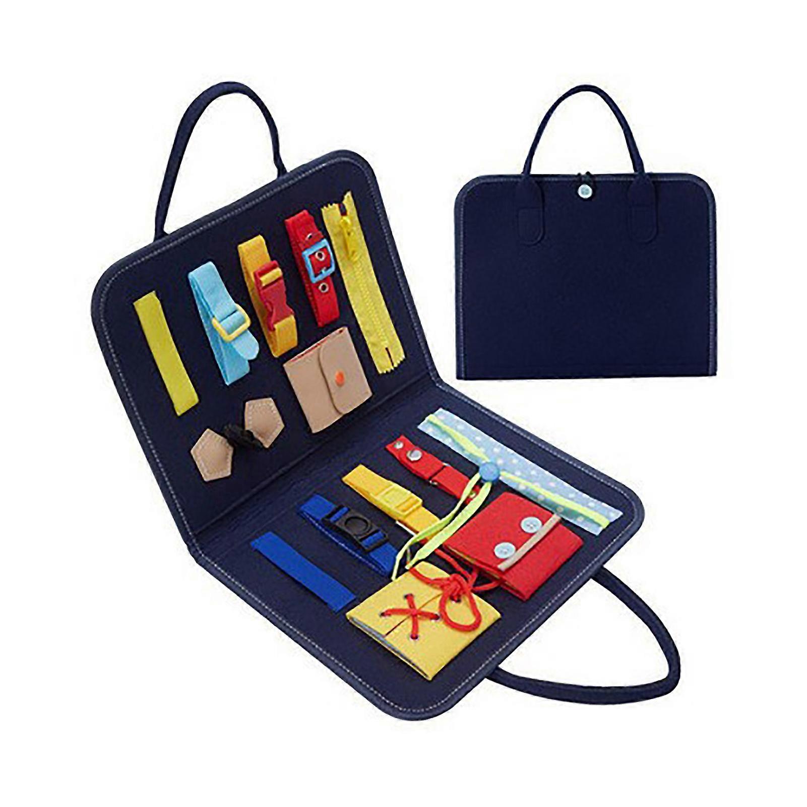 Toddler Activity Board Hand Eye Coordination Soft Felt Sensory Learning Activity Board for Nursery School 