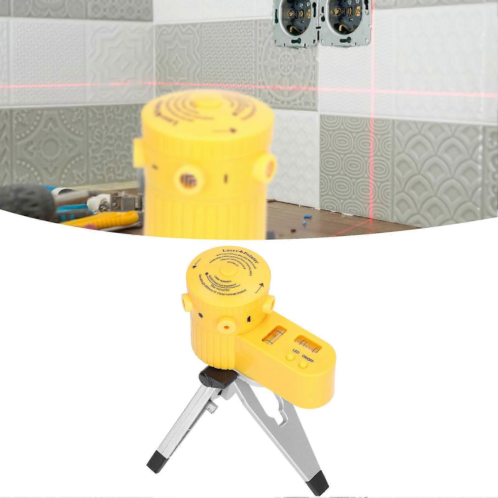 Laser Line Level High Accuracy Multifunctional Lightweight Leveling Tool with LED Indicator Tripod