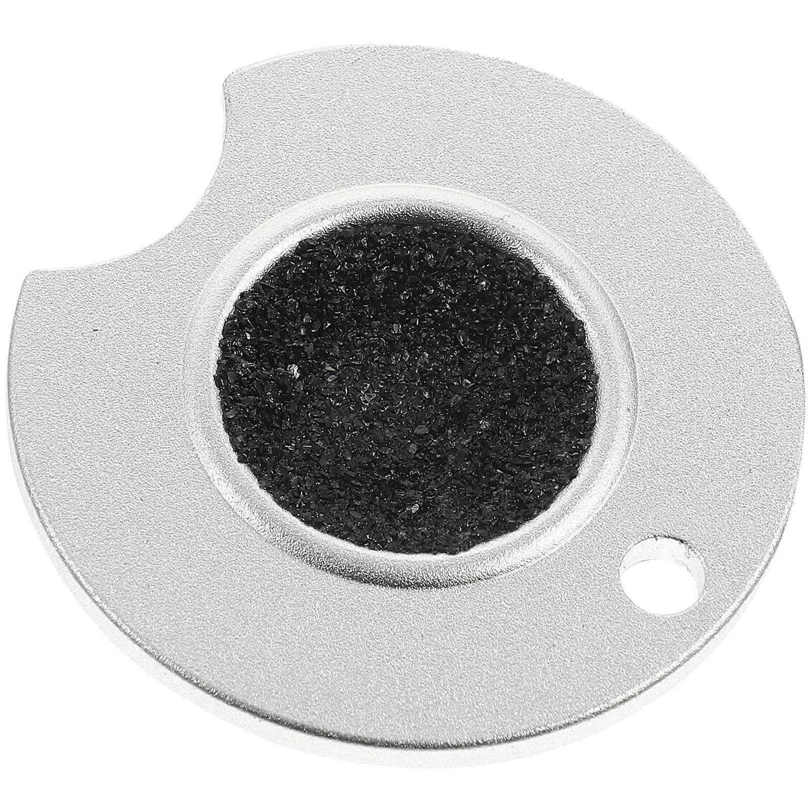 Billiard Pool Cue Tip Burnisher Sharpening Tool Aluminum Round Shape 4.1X4.1X0.2CM Essential Accessory 1Pack