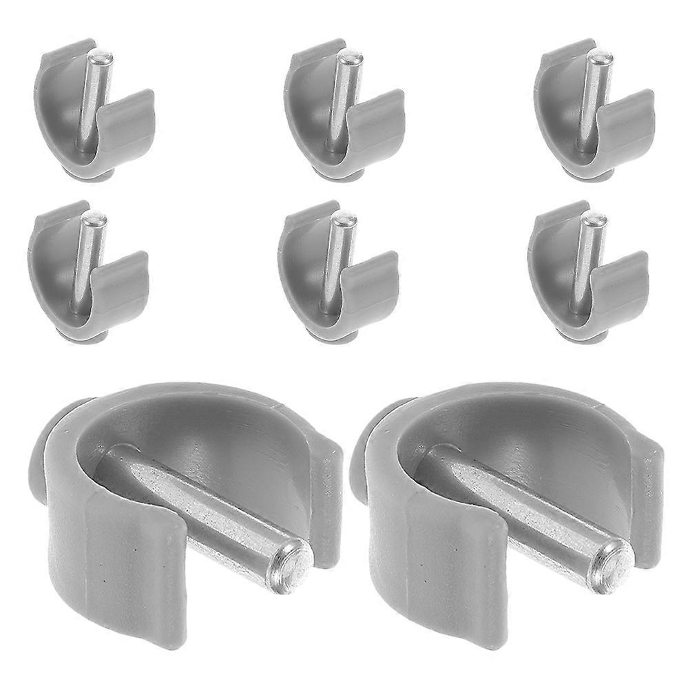 8pcs Non Slip Crutch Tips with Latch Pin Buckles for Walking Canes and Trekking Poles – Durable Accessories for Stability and Fall Prevention