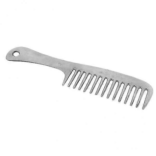 2xStainless Steel Polished Horse Pony Grooming Comb Tool Currycomb Rustless