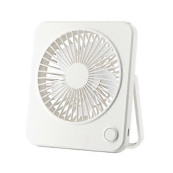 Rechargeable Portable Fan 3 Speeds Strong Airflow Low Noise Ultra-thin Folding Fan with 180-Degree Adjustable Bracket
