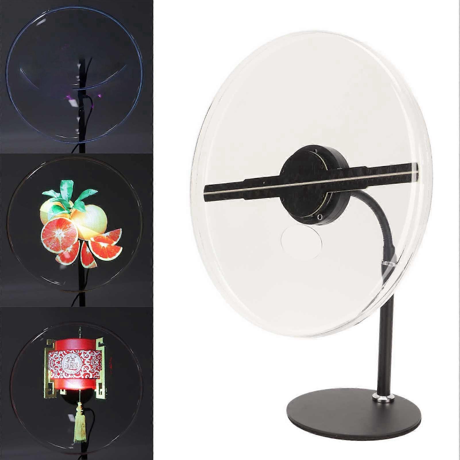 Holographic Advertising Projector 256x1024 176 Degree Visual Angle 256 LED Beads 3D Hologram Advertising Display Fan US Plug 