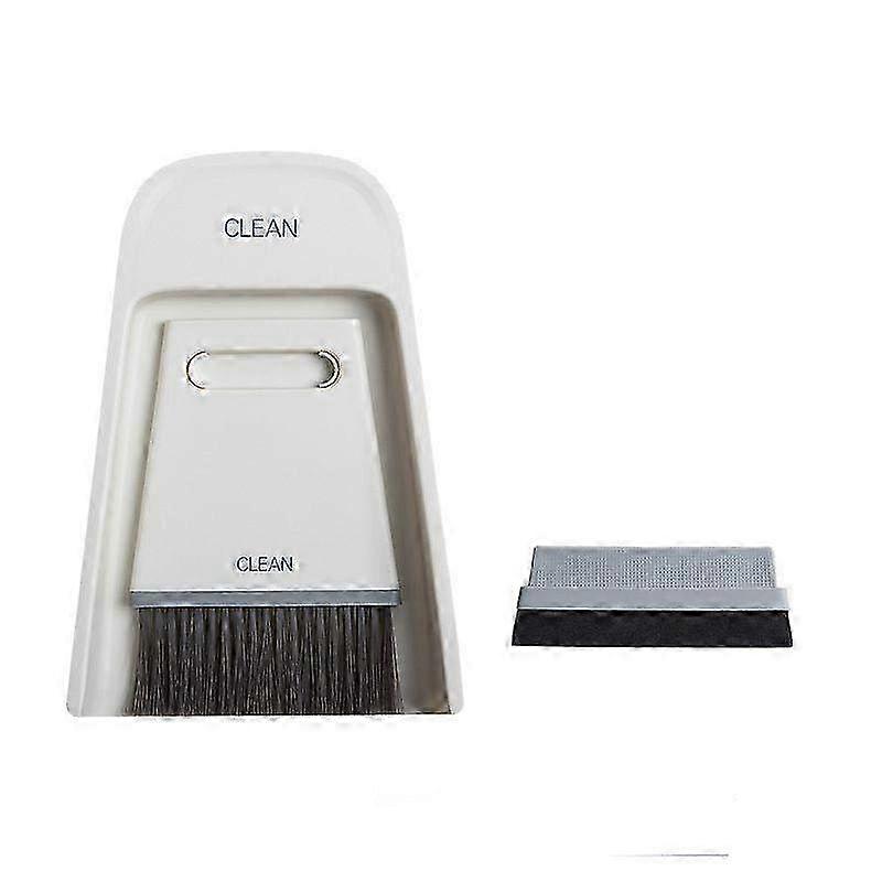 Mini Broom & Dustpan Set for Household Cleaning - Soft Fur Magic Small Brush for Desktop Dusting & Water Scraping