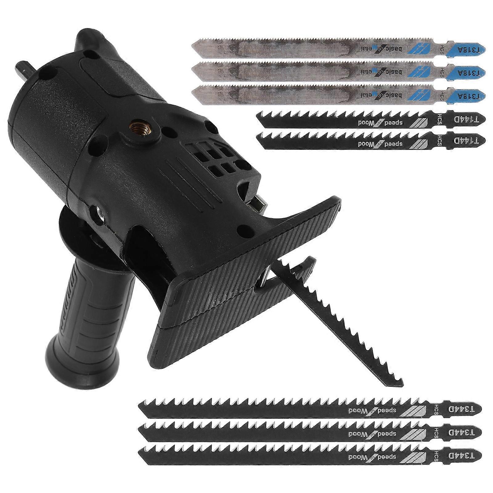 1 Set Reciprocating Saw Adapter And Set Portable Electric Saw For Wood