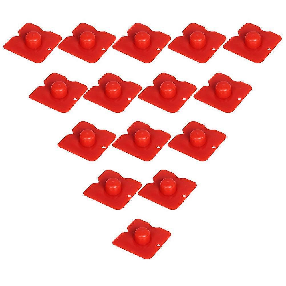 Caulking Tools 50Pcs Practical Glass Glue Spatula for DIY Enthusiasts 5X5cm Red Efficient Design