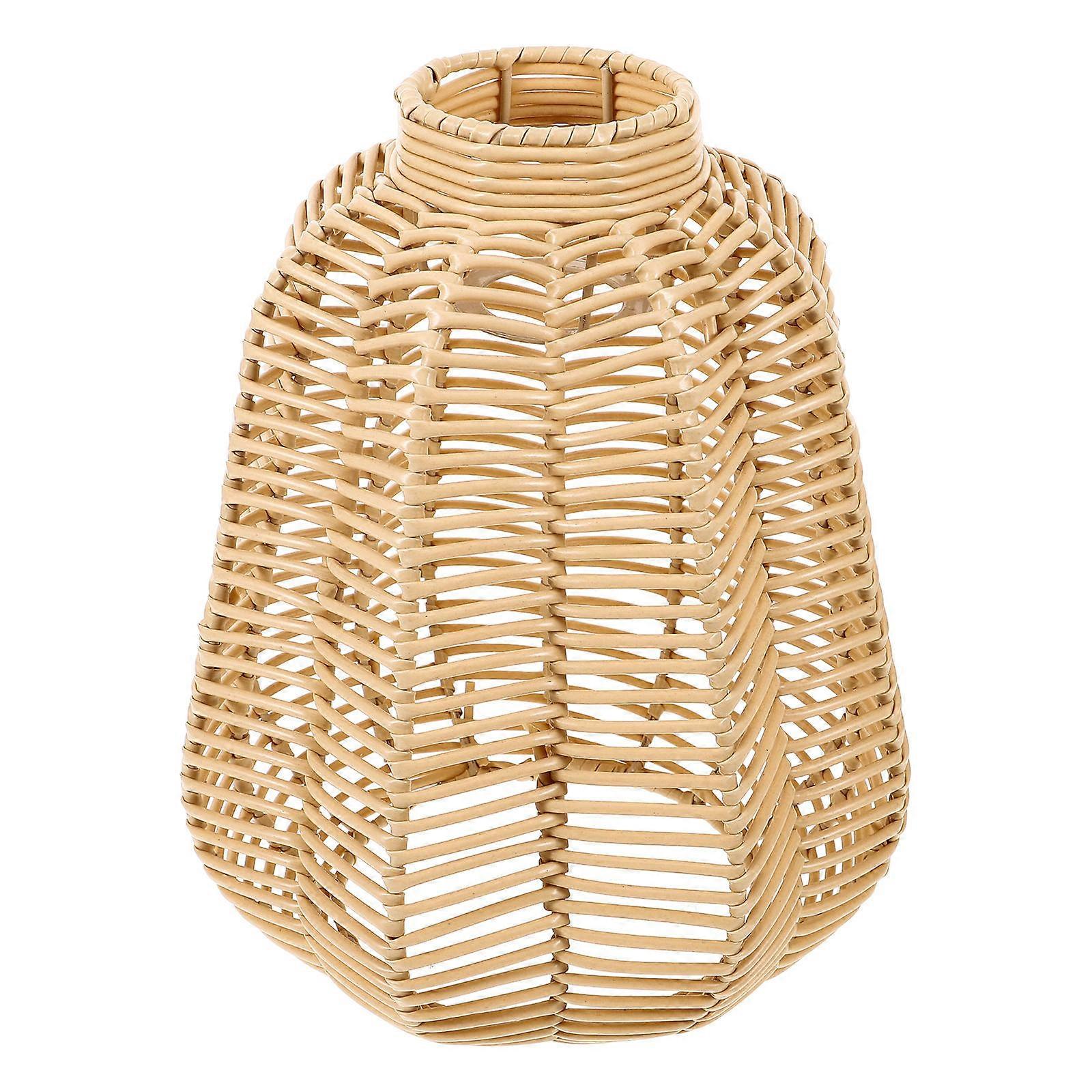 Rustic Style Woven Lamp Shade Lampshade For Homeowners 28.00X25.00X25.00CM 1Pack