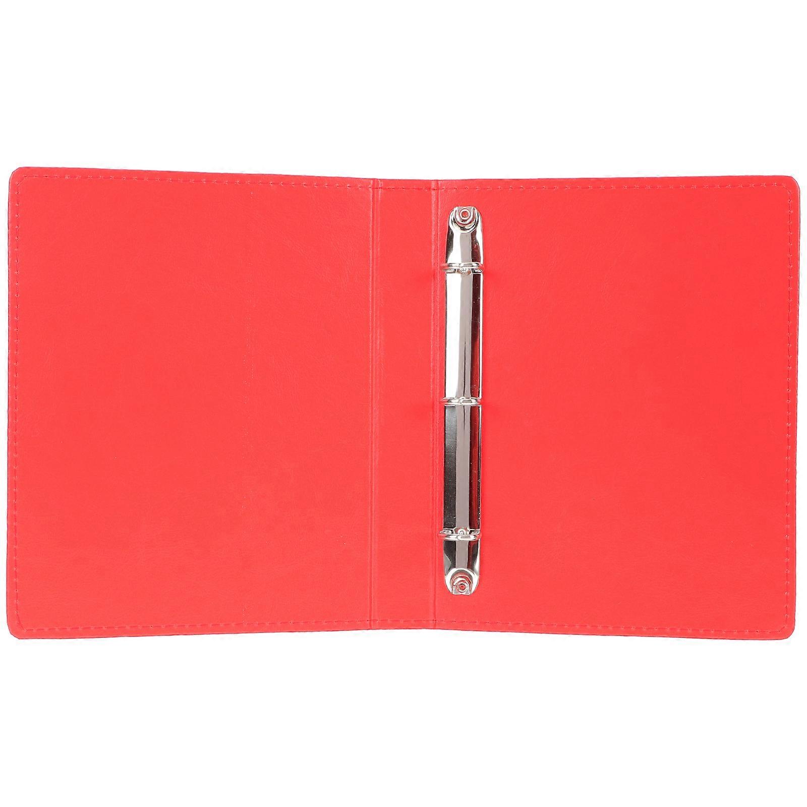 Coin Storage Album Red Color Stamp Binder For Travel Displays Collections 1Pcs