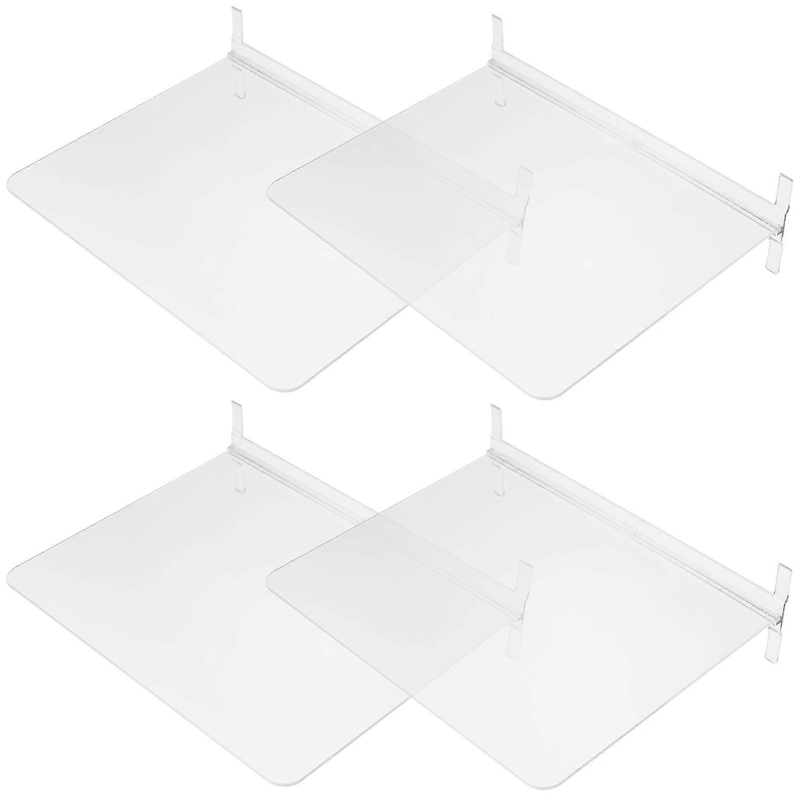 4Pcs Clear Acrylic Shelf Dividers for Closet Shelf Organization