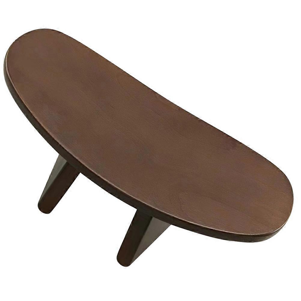 Yoga Support Meditation Stool Portable Wood Stool For Home Use Coffee Color 1Pack