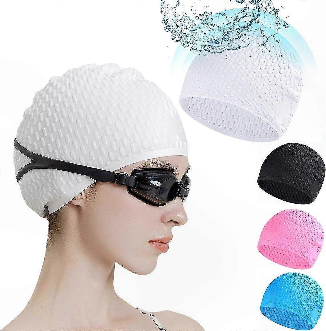 Waterproof Silicone Swim Cap for Training, Durable and Comfortable Fit with Enhanced Stretchability