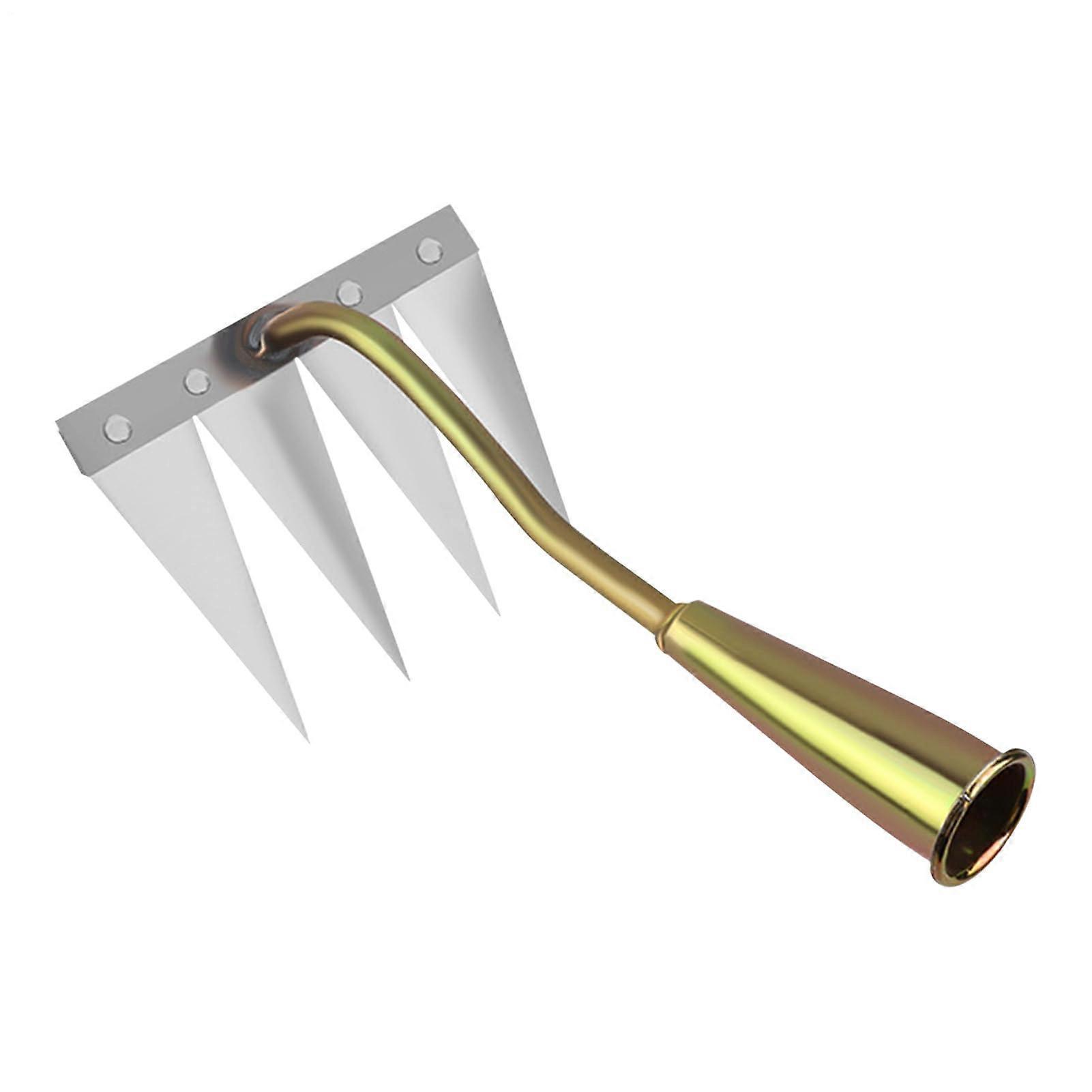 Weeding Tool For Gardening - Ergonomic Four-Teeth Hand Weeder, Durable, Effortless Weeding For Flower Beds