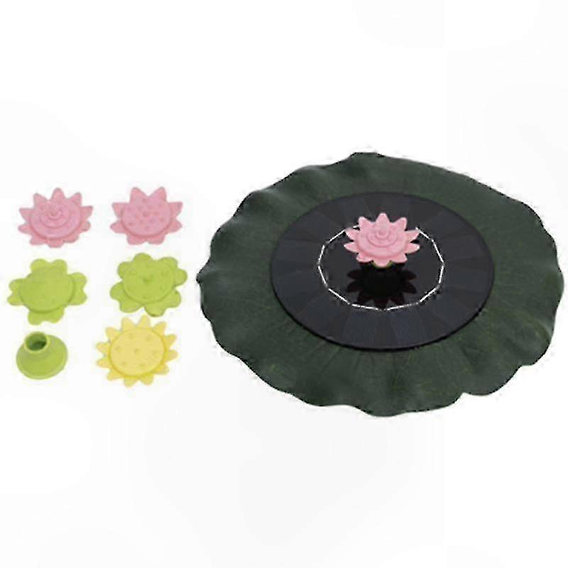 Automatic Solar Fountain with Lotus Leaf Design for Garden Decor