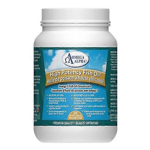 OmegaAlpha High Potency Fish Oil Concentrate, 90 Softgels