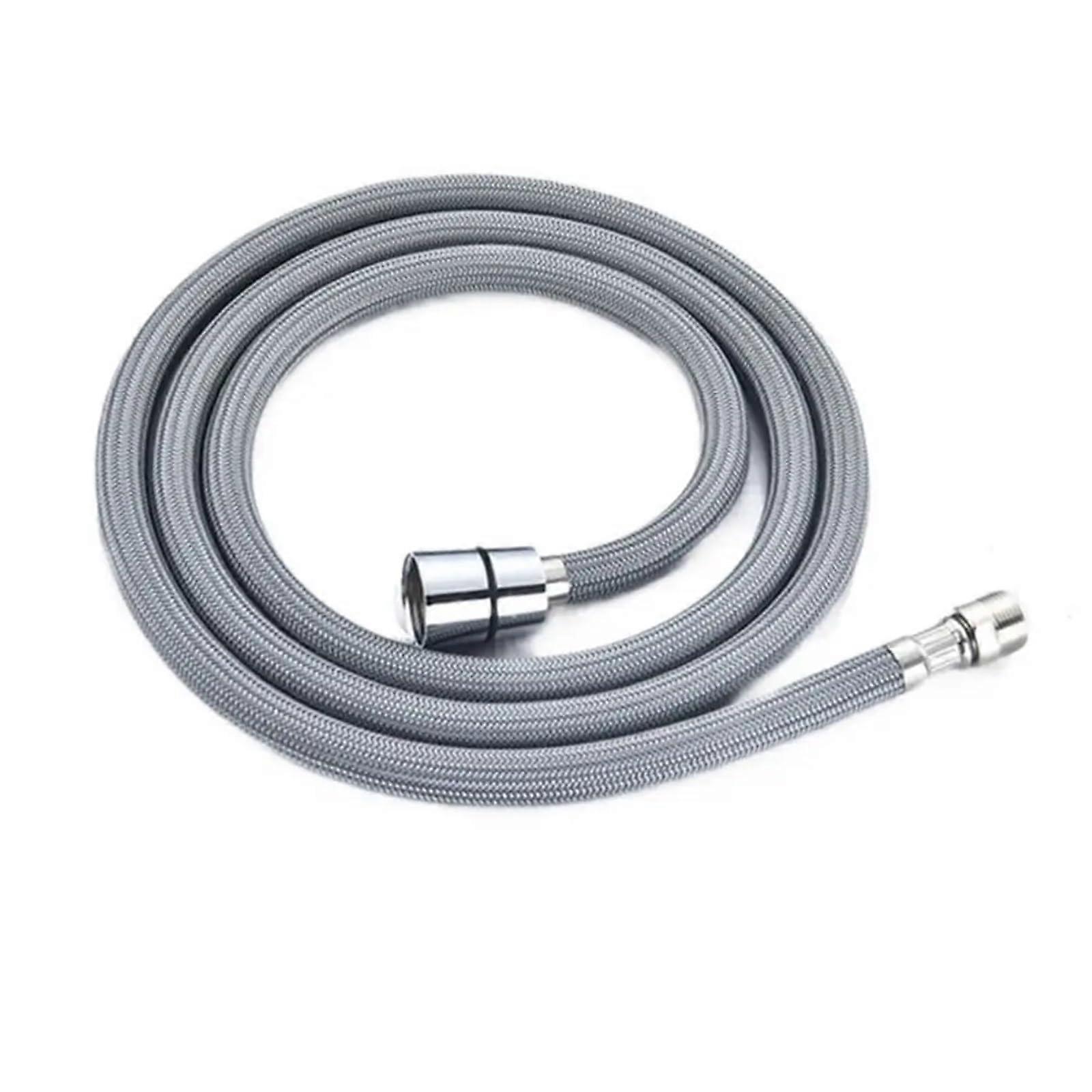Pull Down Kitchen Faucet Hose 150cm Flexible Nylon Replacement for Sink or Basin Tap Grey