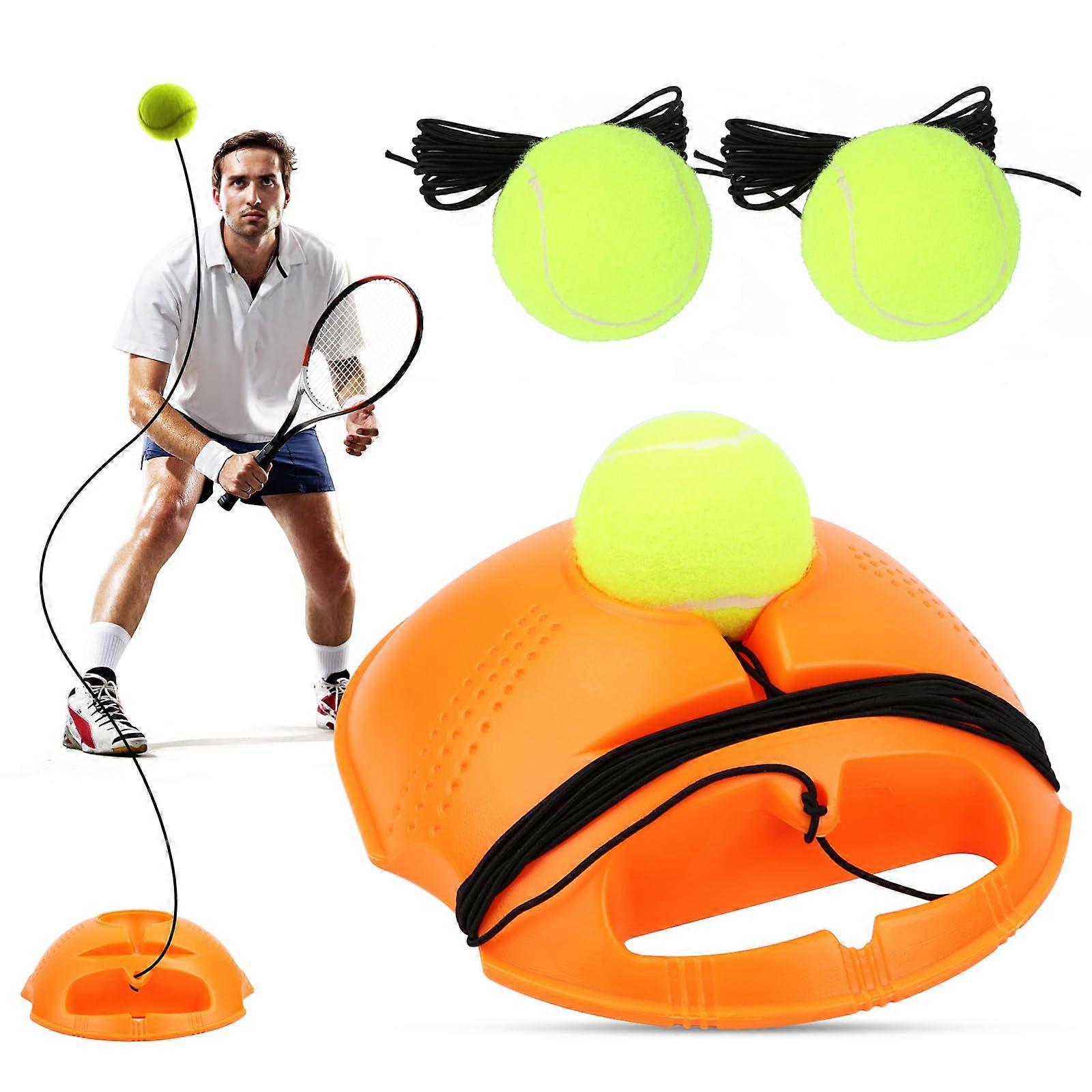 SelfStudy Exercise Tennis Trainer Baseboard Set with 3 Rebound Balls
