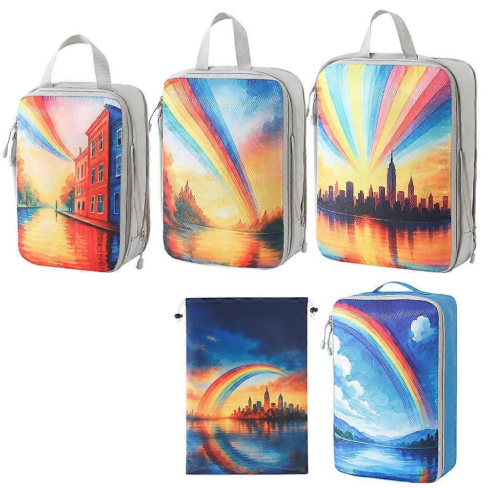 Travel storage set, Print design to save space, None, Travel storage bag