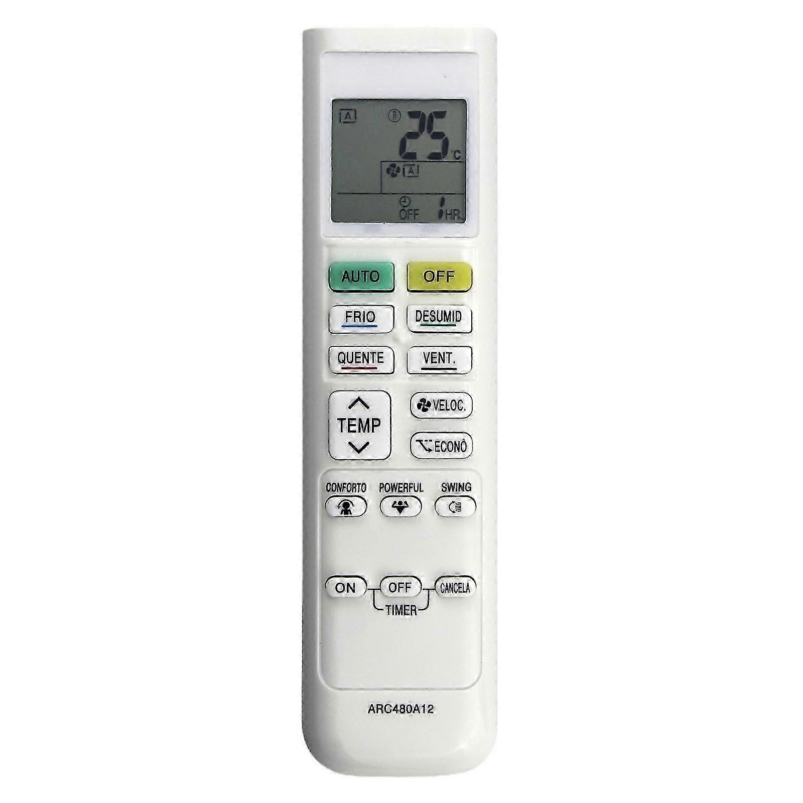 Air Conditioner Remote Control Replacement for ARC480A11 ARC480A12 ARC480A13 ARC480A9 ARC480A49 ARC480A53 ARC480A55