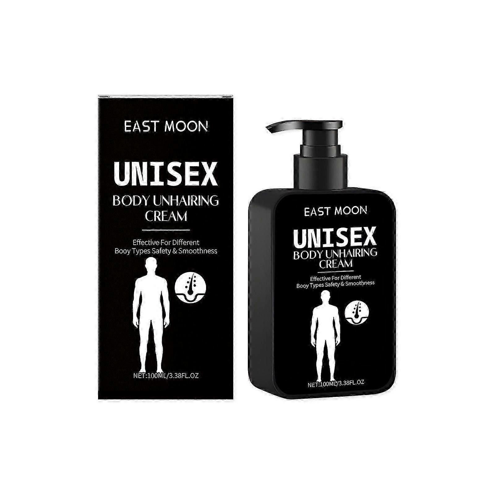 100ml Body Hair Removal Cream, Quick & Refreshing, Gentle on Sensitive Skin, Moisturizing, Hypoallergenic, Plant-Based Formula for Men & Women
