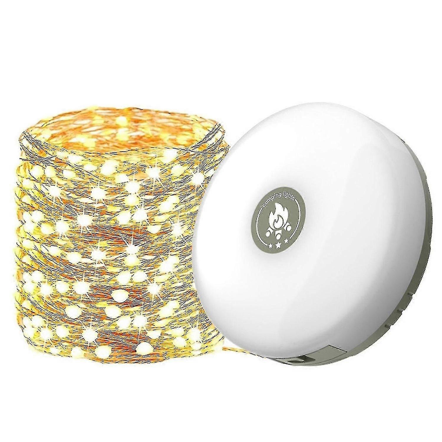 10m Outdoor Waterproof Portable Stowable Light String for Camping