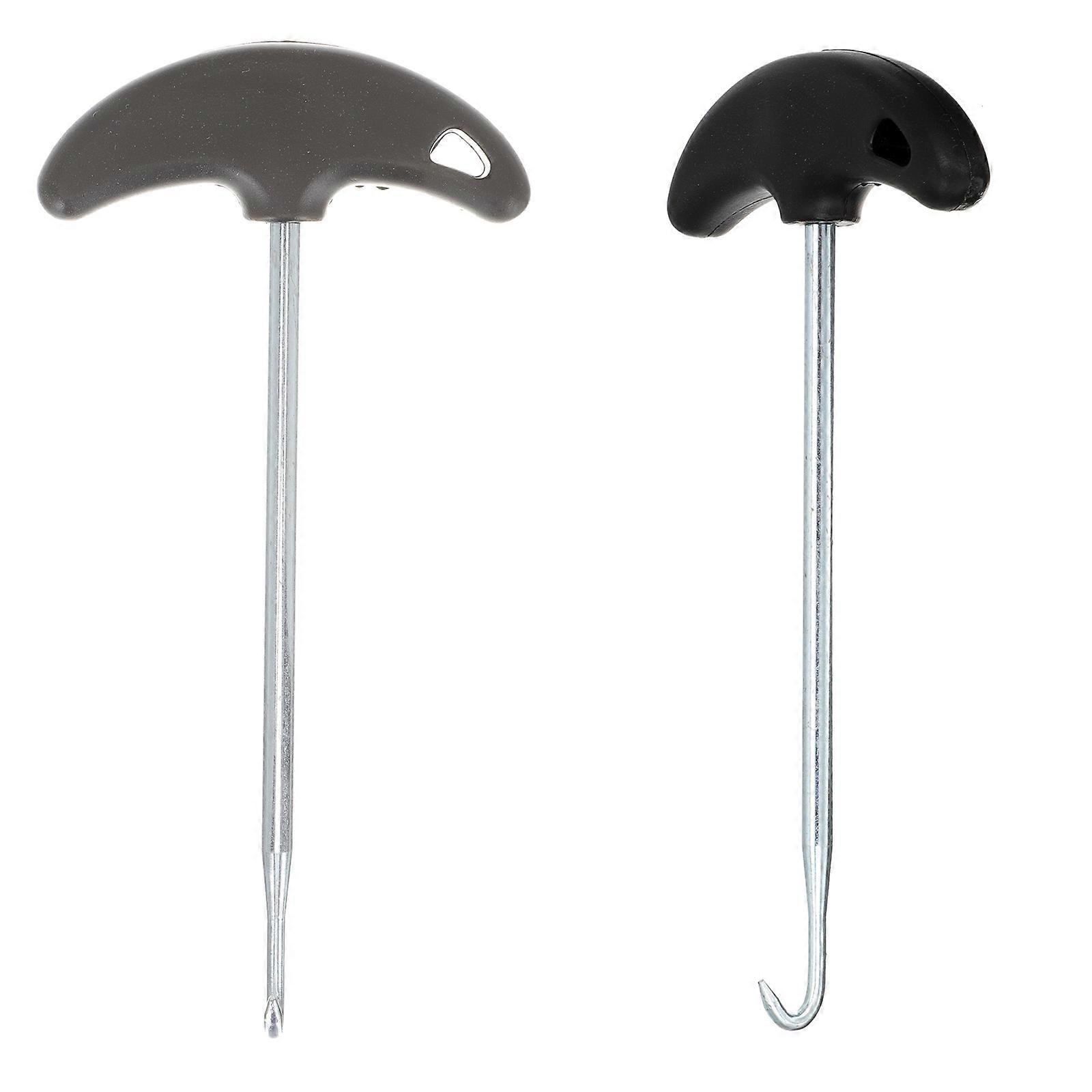 Stainless Steel Shoelace Tighteners – 2pcs Wear Resistant Shoe Lace Pullers with Curved Grip for Easy Installation – Ideal for Ice Skating, Hockey &
