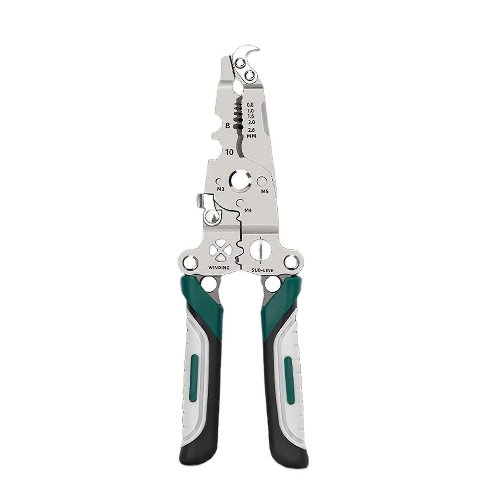 Wire Stripping Pliers, Quickmechtools, Cable Stripper, Wire Stripper Foldable Crimper Tool