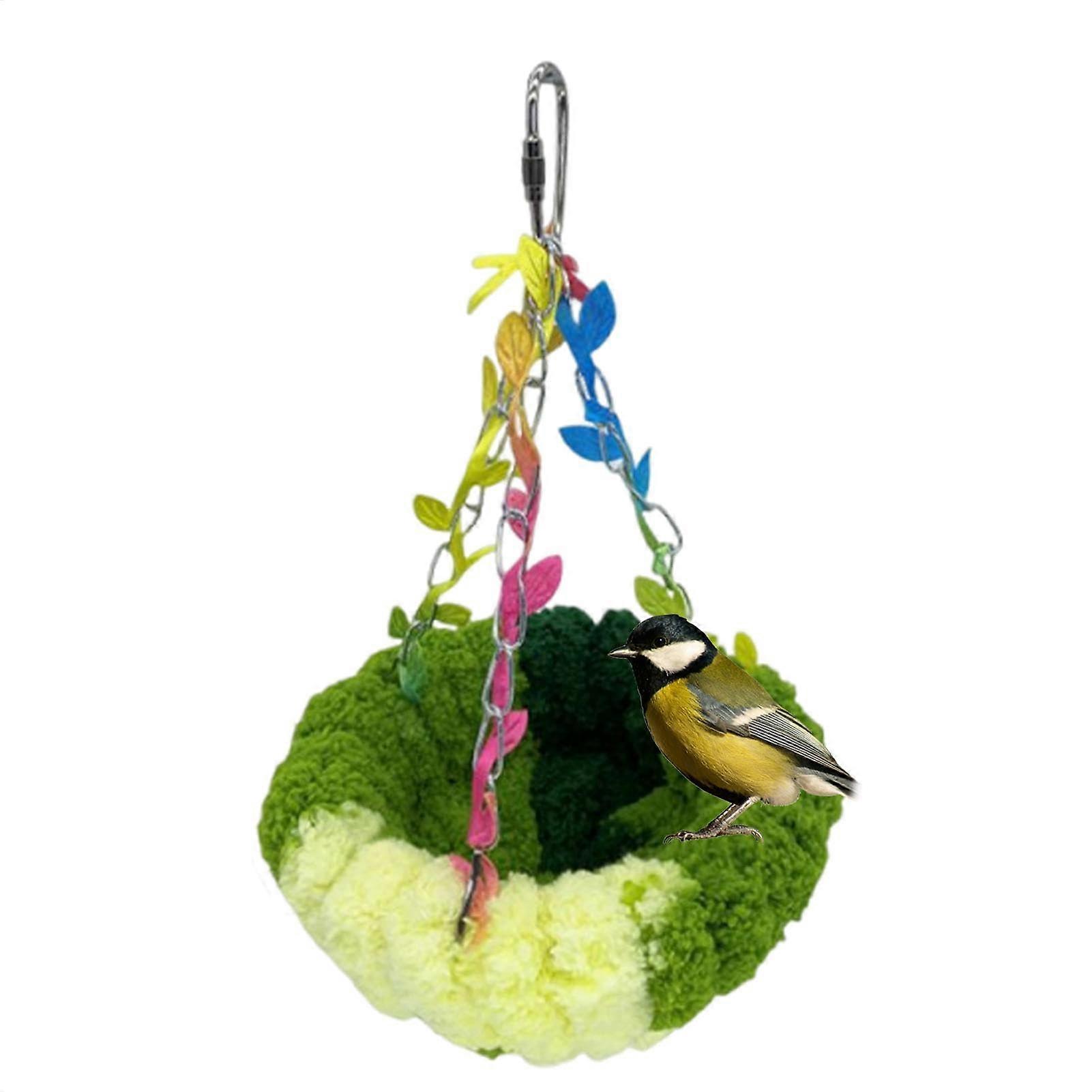 Bird Hammock Plush Warm Nest Bed For Conures And Parrots Parakeet Cockatiel Cockatoo Finch Sleeping Snuggle Hut