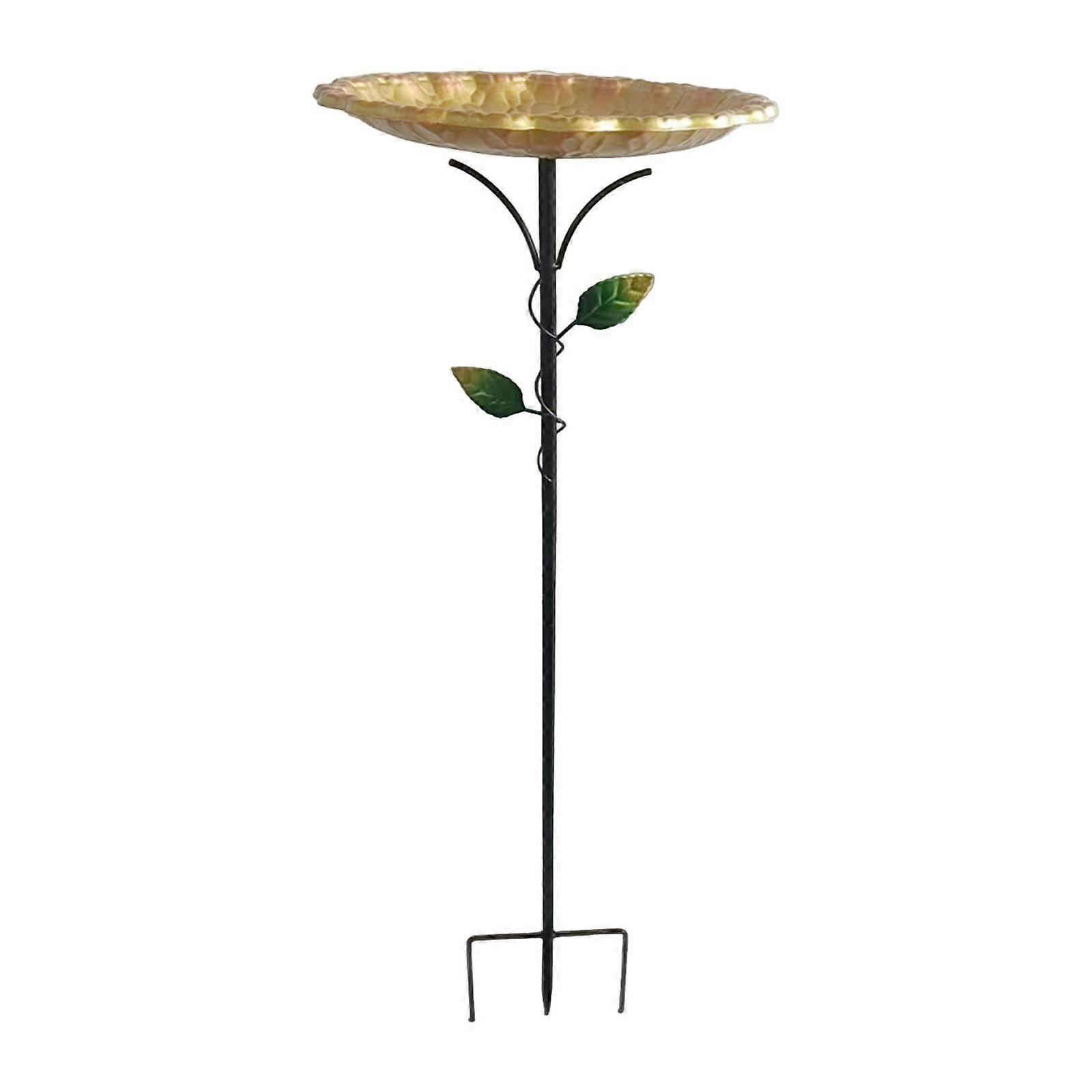 Bird Bath Feeder Bowl Outdoor Birdbath Sturdy Easy to Install Drinking