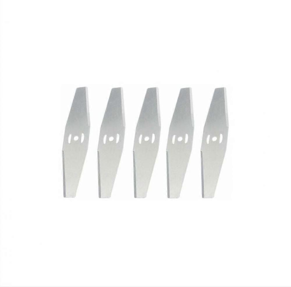 String Trimmer Replacement Blade, for Cordless String Trimmer Garden Trim, Metal Blade, Silver, 5 Pieces