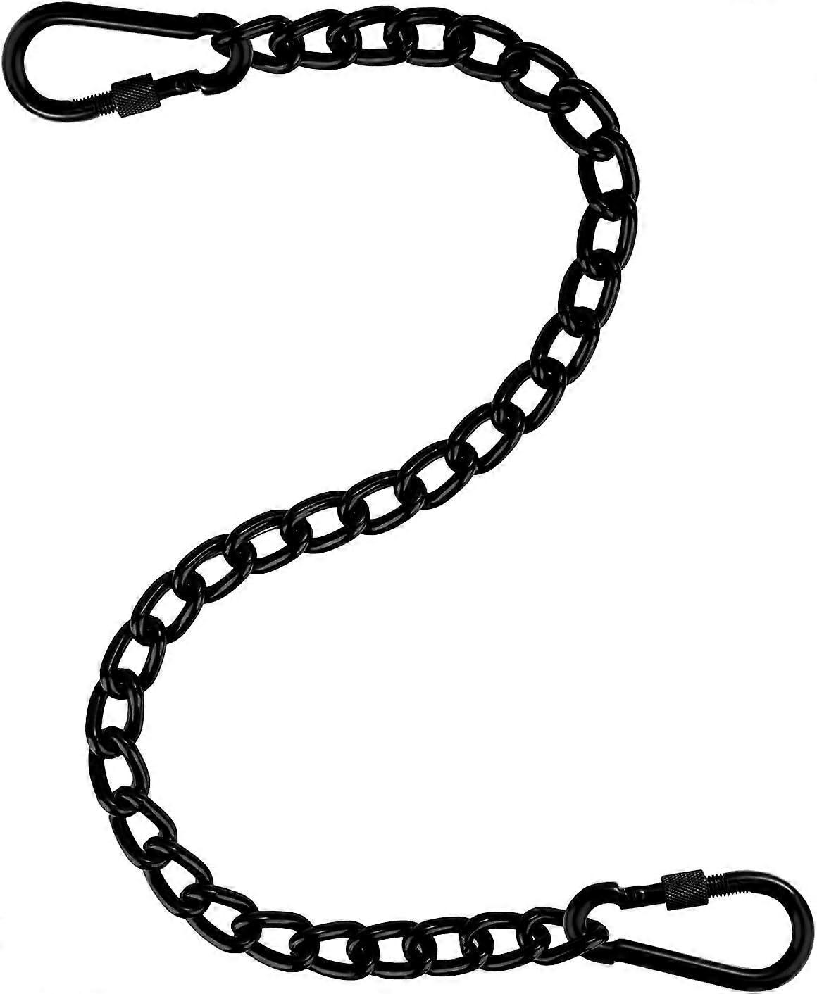 Hanging chair chain, 66cm extension chain with two nut carabiners load capacity