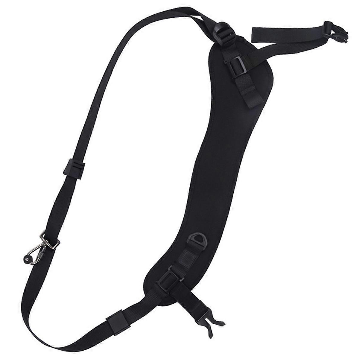 Single Shoulder Camera Strap Quick Release Anti-Slip Soft Pad Nylon Breathable Curved Strap with Metal Hook for SLR/DSLR