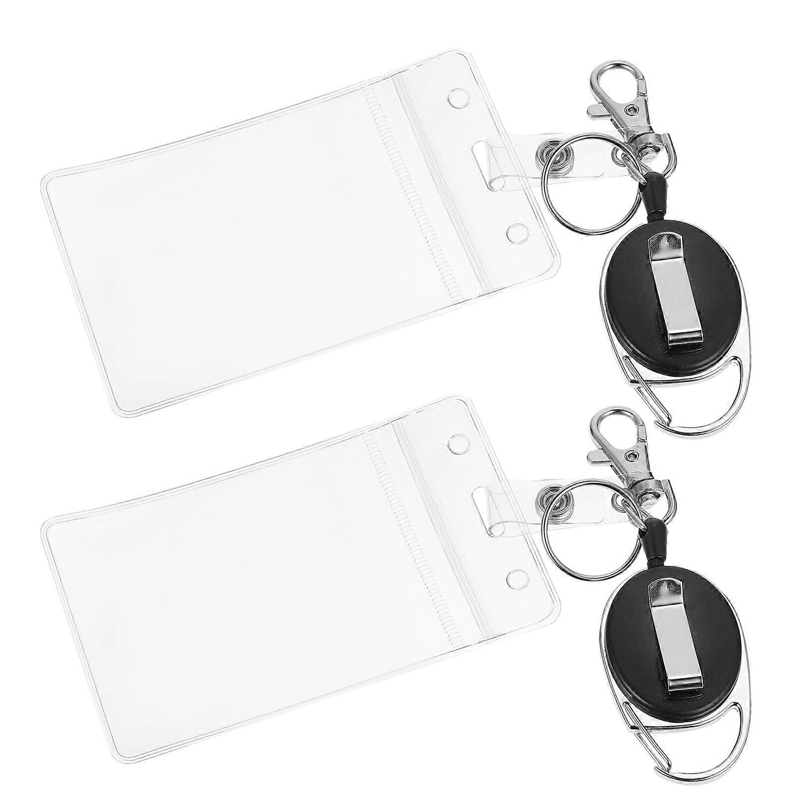 Zinc Alloy Key Ring 2Set Simple Design Key Holders Assorted Color Ideal For Men And Women And Wear-Resistant