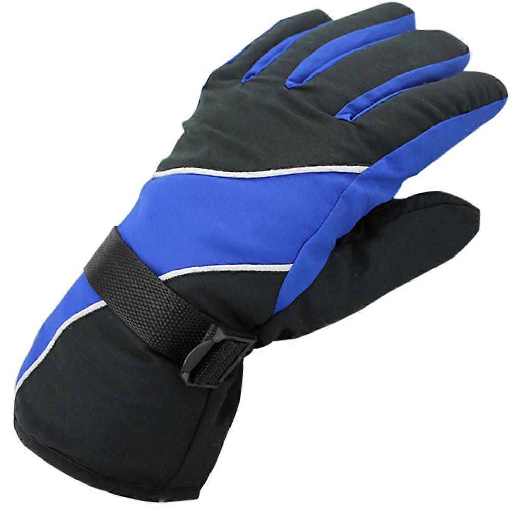 Mens Winter Gloves Waterproof for Skiing with Adjustable Fit