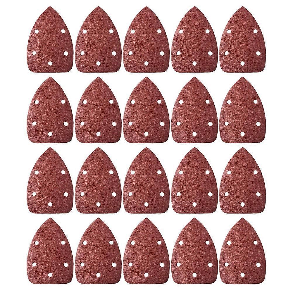 20pcs Triangle Sandpapers Sanding Discs with Aluminum Oxide for Polishing 40 Grits