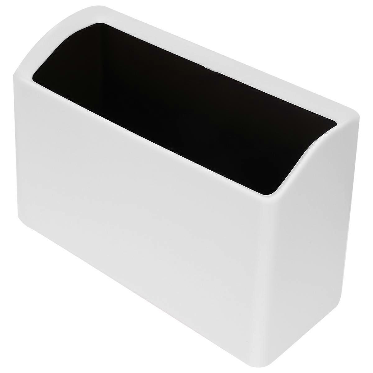 White Mini Trash Can for Home Use PP Material Isolated Smell 3.94x5.12 Inches