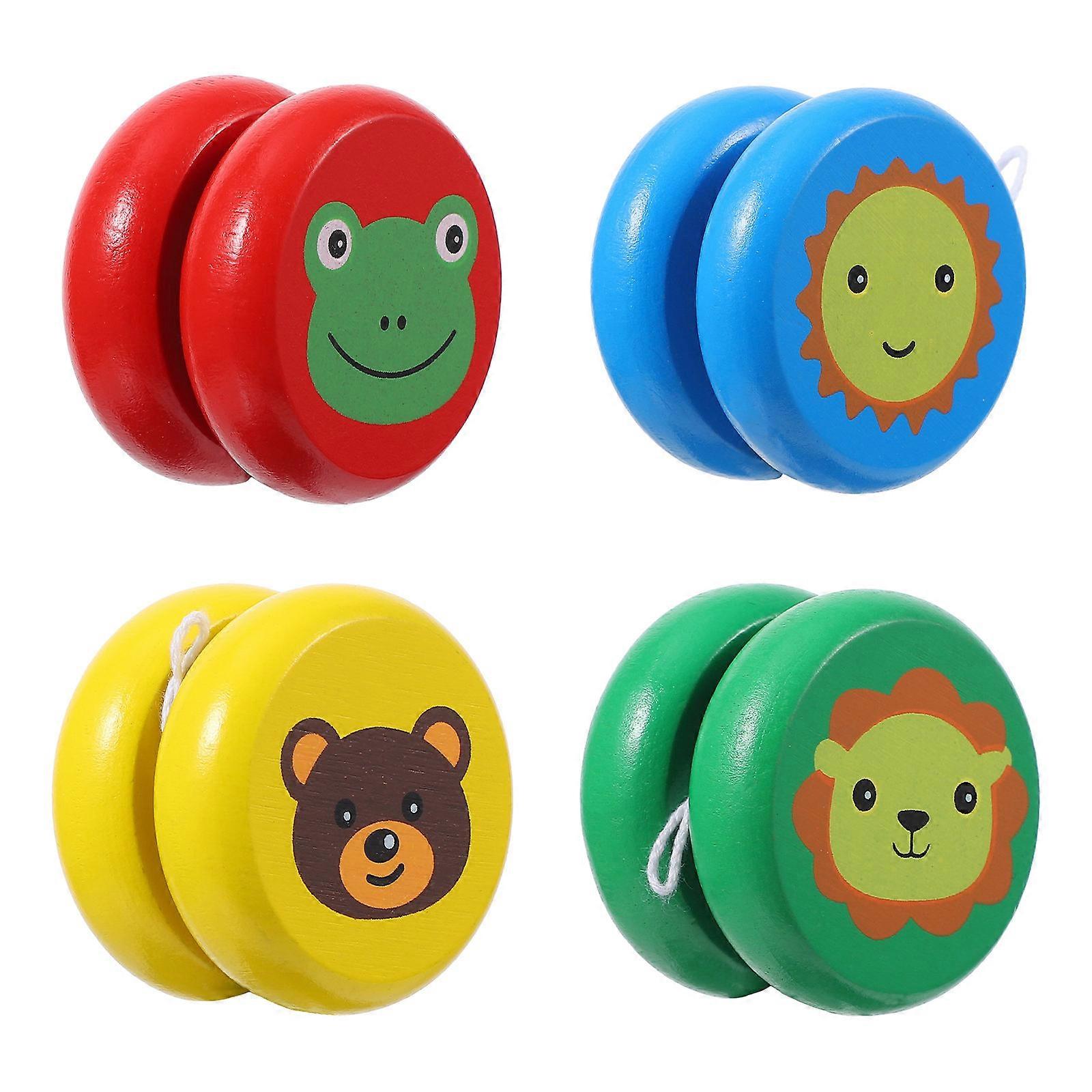 4pcs Wooden Finger And Educational For Portable And Fun For All Ages Random Color