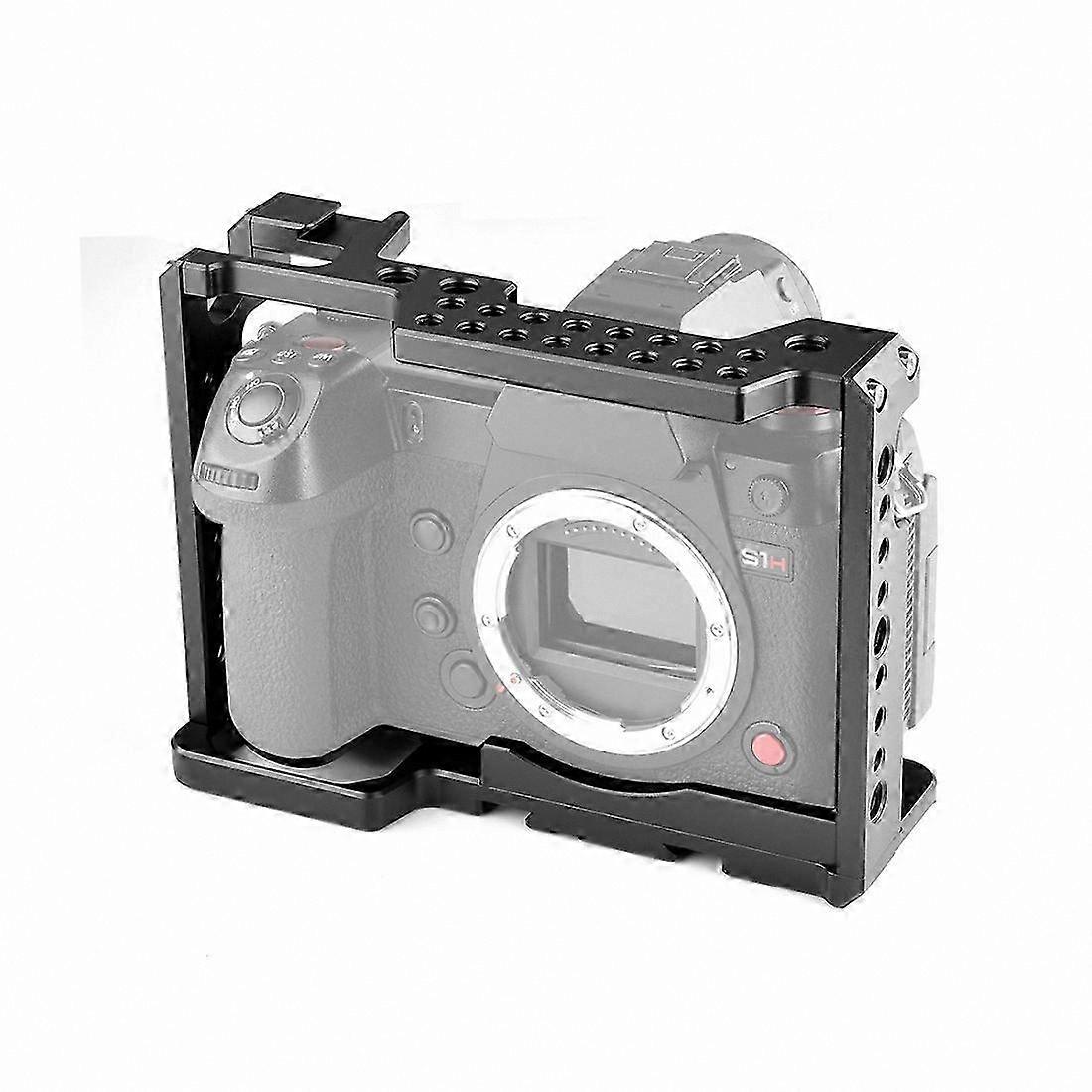 Camera Cage Stabilizer for Pana Lumix DC-S1H/S1/S1R, Black Video Rig Accessory