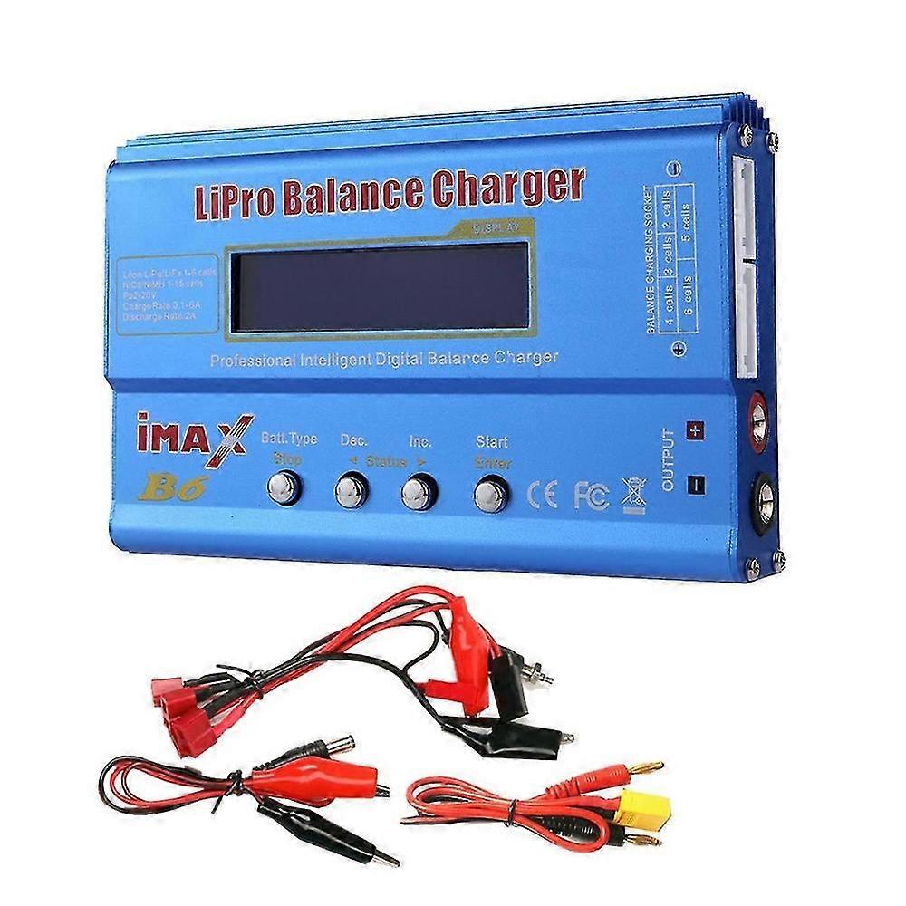 IMAX B6 80W Digital Balance Charger for LiPo NiMH Li-Ion NiCd Batteries with XT60 Connector