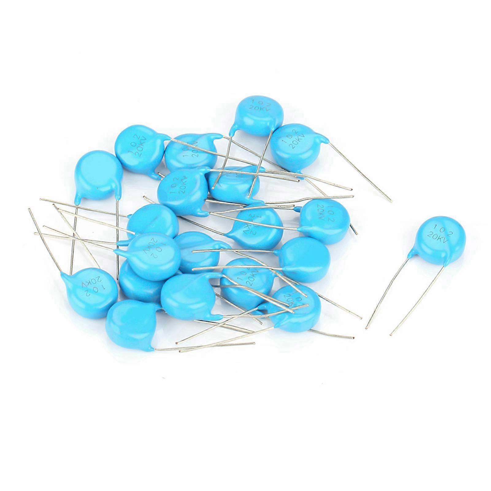 Kit of 20 high voltage ceramic capacitors 20 kV 1 nF 0.001 uF 1000 pF 102