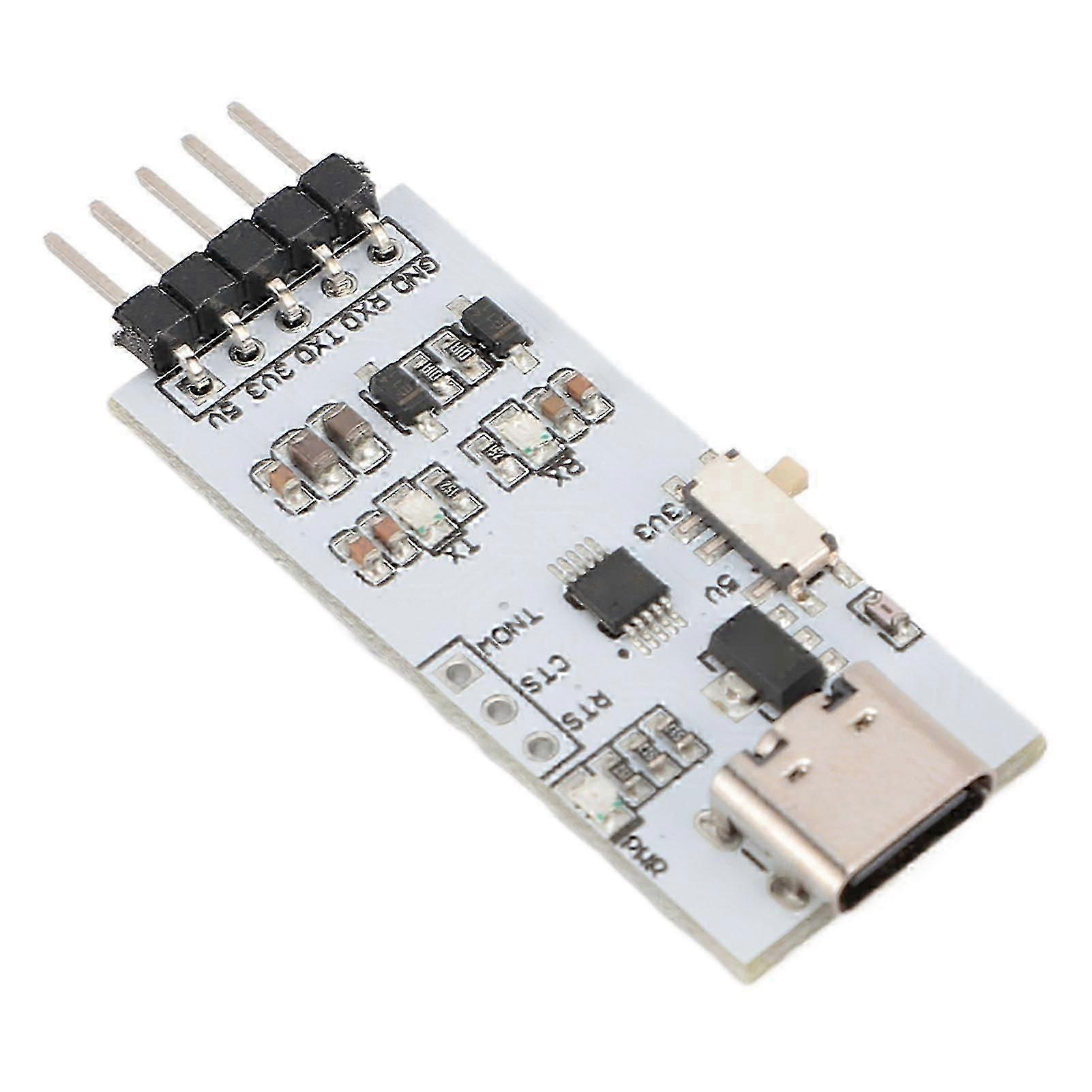 USB to TTL Serial Port Module with Type C to UART Converter, 3.3V/5V, Windows Compatible