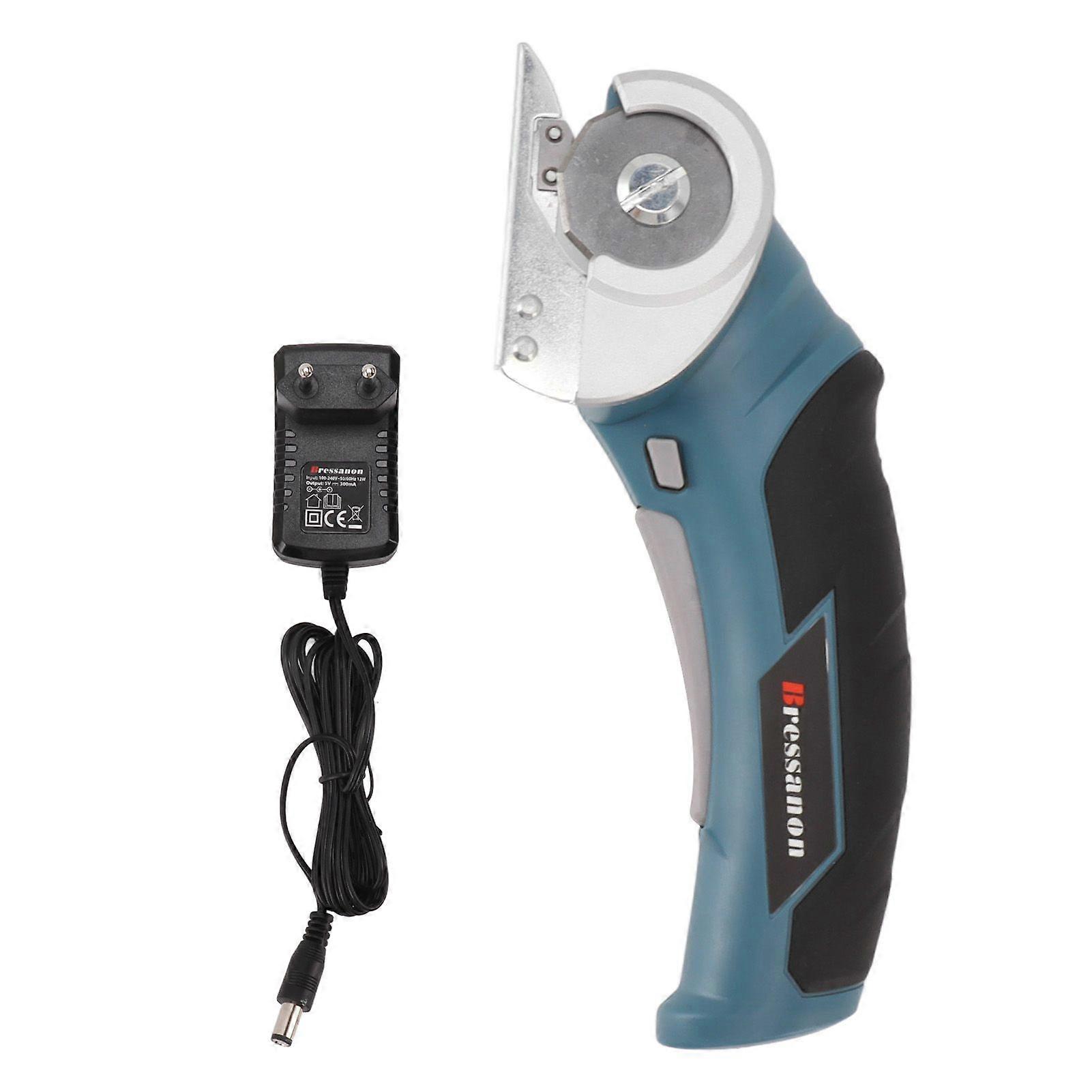Cordless Electric Scissors Powerful Steel Blade Electric Mini Cutter for Fabric Cloth Carpet Cardboard 100240V EU Plug