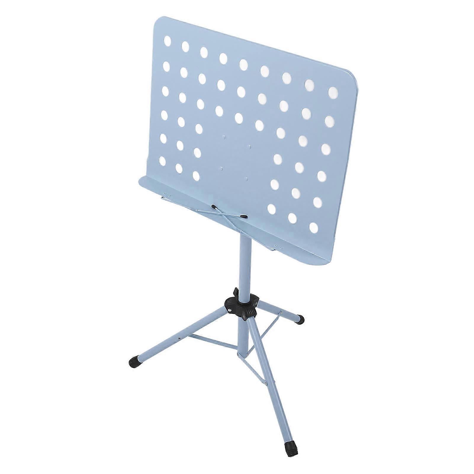 Support de partition bleu pliable portable réglable pour guitare violon