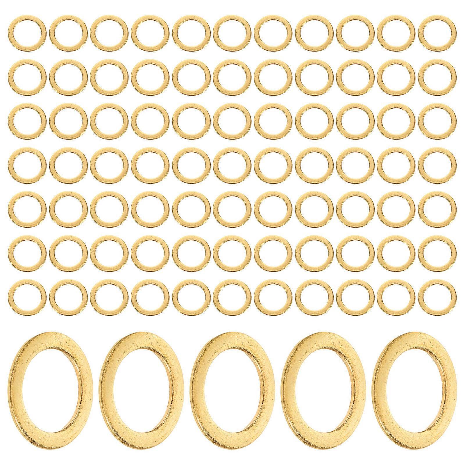 Golden Skateboard Washers Metal Replacement Parts for Outdoor Use 100Pcs