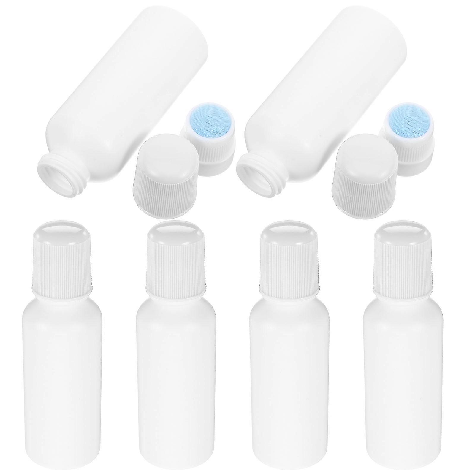 Refillable Small Liquid Bottles for Embrocation with Nonwovens Applicator 6Pcs