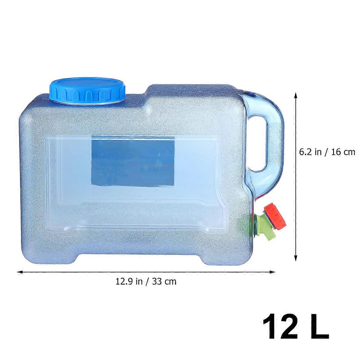 Plastic Water Container Car Water Bucket for Outdoor Use with Faucet 12L