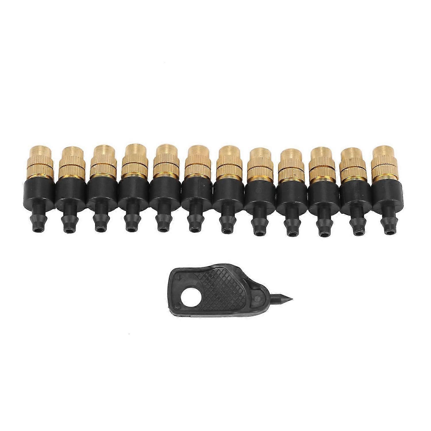 12 Set Copper Adjustable Nozzle Atomization Copper Capillary Effect Take 47 Factory Adjustable Irrig